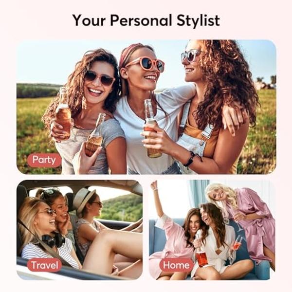 5 in 1 Hair Styler - Professional High Speed Hot Air Styler, Frizz-Free Hair Dryer Brush, No Heat Damage Air Styler Wrap - Hair Dryer, Curl, Volumize, Straighten,Gifts for Women, T