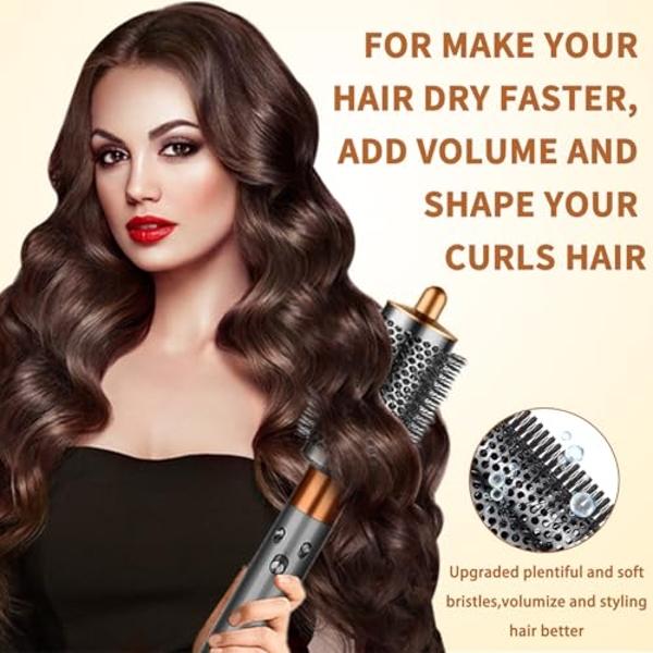 FHI Heat Stylus Thermal Styling Brush — Multi-Functional Thermal Brush for Smoothing, Volumizing, Curling, Flipping — Thermal Round Brush w/Tourmaline Ceramic for Frizz-Free, Smoot