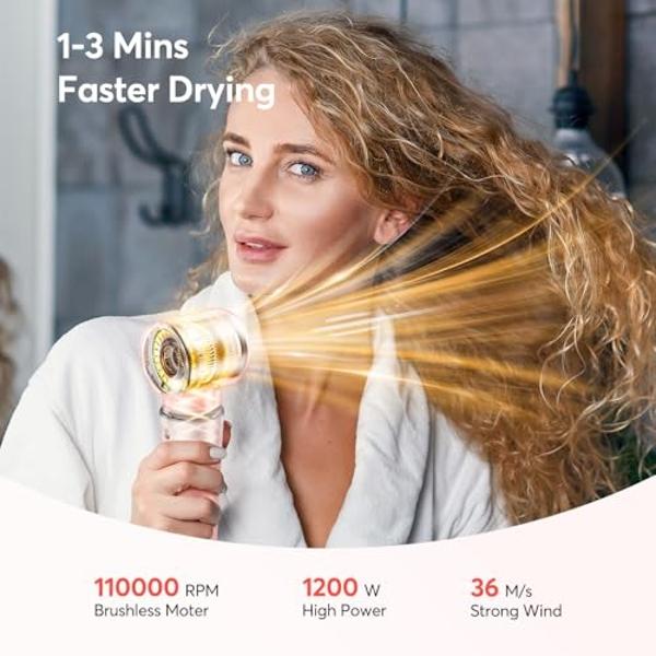 5 in 1 Hair Styler - Professional High Speed Hot Air Styler, Frizz-Free Hair Dryer Brush, No Heat Damage Air Styler Wrap - Hair Dryer, Curl, Volumize, Straighten,Gifts for Women, T