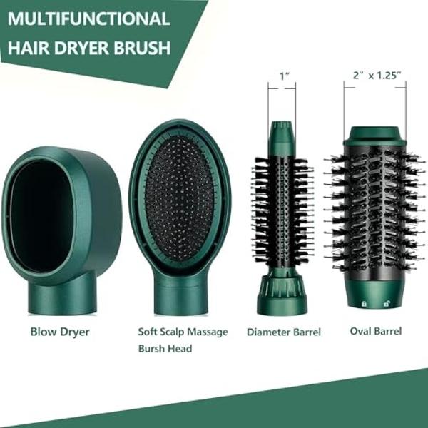 FHI Heat Stylus Thermal Styling Brush — Multi-Functional Thermal Brush for Smoothing, Volumizing, Curling, Flipping — Thermal Round Brush w/Tourmaline Ceramic for Frizz-Free, Smoot