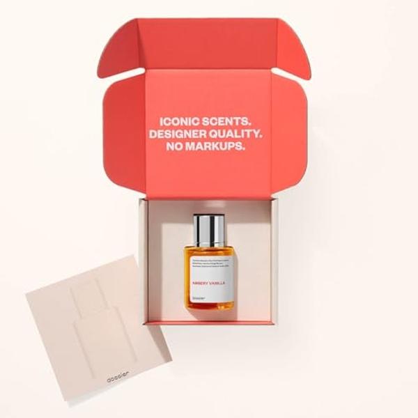 Dossier - Ambery Vanilla 3.4Oz (100ml) - Eau de Parfum - Inspired by YSL's Black Opium - Long-lasting Fragrance - Feminine