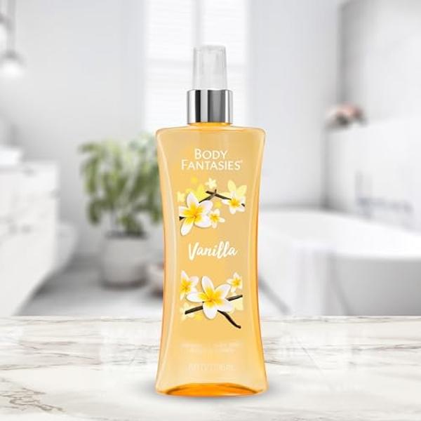 Body Fantasies Signature Fragrance Body Spray, Vanilla, 8 fl oz (Pack of 2)