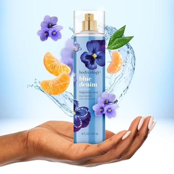 Bodycology Long-Lasting Fragrance Body Mist, Blue Denim, 8 fl oz