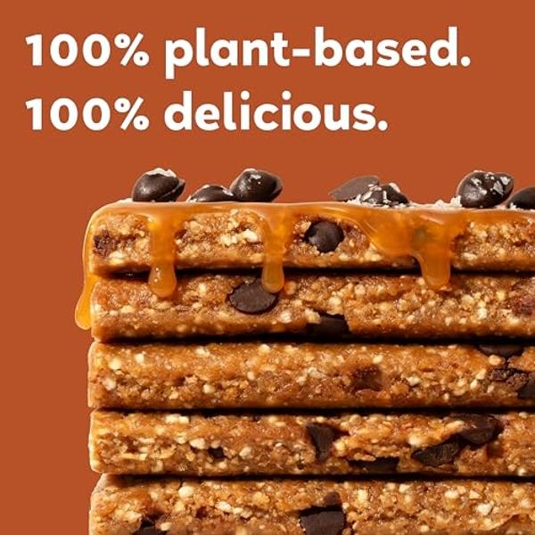 GoMacro MacroBar Organic Vegan Protein Bars - Salted Caramel + Chocolate Chips (2.3 Ounce Bars, 12 Count)