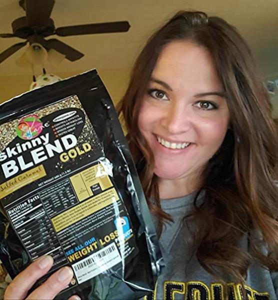 Skinny Blend Gold! | Best Tasting Protein Shake for Women | Delicious Smoothie | Low Sugar, Low Carb | Supports Metabolism and Energy| (15 Serving, Salted Caramel)