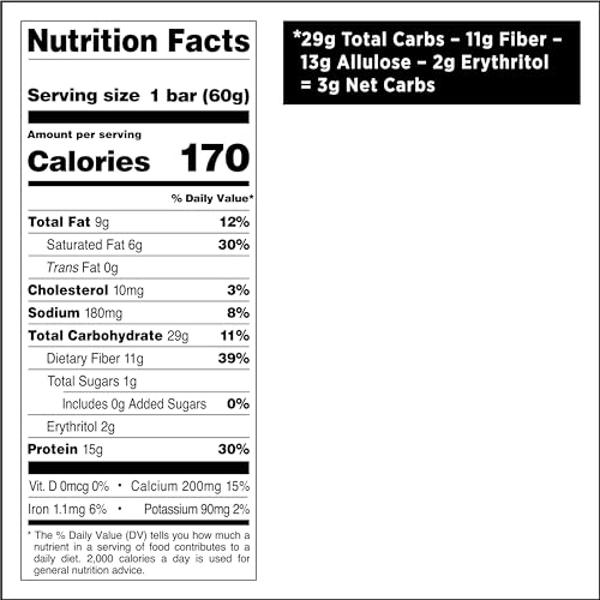 Quest Nutrition Crispy Chocolate Caramel Pecan Hero Protein Bar, 15g Protein, 1g Sugar, 3g Net Carb, Gluten Free Protein Snack, Keto Friendly, 12 Count