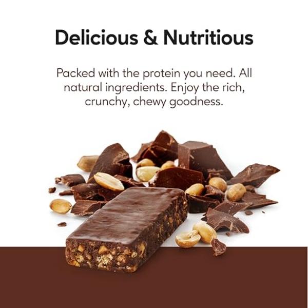 Extend Sugar Free Protein Bars, Perfect Diabetic Snacks, High Protein and Fiber, Hunger Control & Steady Energy, Low Carb, Keto Friendly, Chocolate Peanut Butter, 12 Count