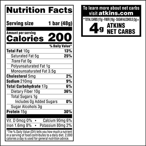 TRUBAR Vegan Protein Bar, Saltylicious Almond Love, Gluten Free, Plant Based, High Fiber, Dairy Free, Low Fat, Non GMO, No Sugar Alcohols, 12G Lean Protein, 13G Fiber, Healthy Snac
