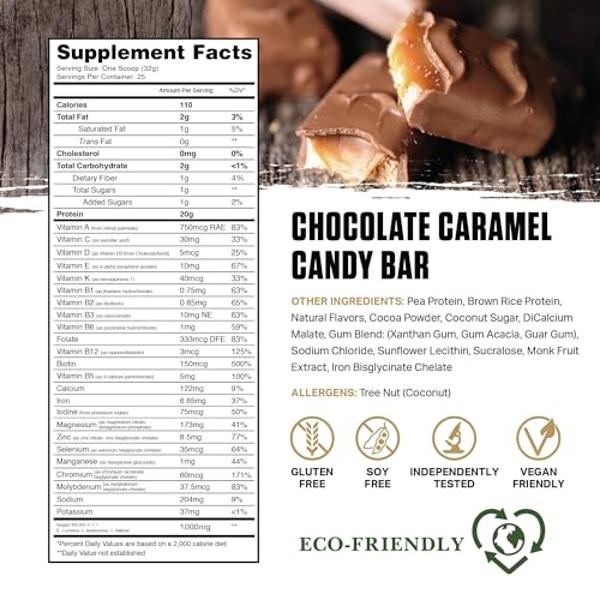 Ambrosia Planta - Premium Organic Plant-Based Protein | Vegan & Keto Friendly | Candy Bar