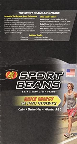 Jelly Belly Extreme Sport Beans, Caffeinated Jelly Beans, Watermelon Flavor, 24 Pack, 1-oz Each