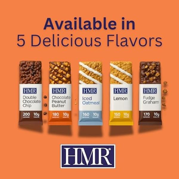 HMR Chocolate Peanut Butter Protein Bar | Nutritious Snack to Support Weight Maintenance | Low Calorie Dessert | 10g of Protein | 24 Count