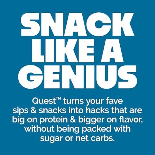 Quest Nutrition Oatmeal Chocolate Chip Protein Bars, 20g Protein, 1g Sugar, 5g Net Carb, Gluten Free, Keto Friendly, 4 Count