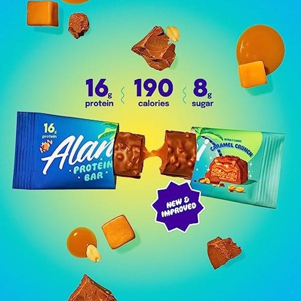 FITCRUNCH Snack Size Protein Bars, 6-Layer Baked Bar, 1g of Sugar, Gluten Free & Soft Cake Core (18 Bars, Peanut Butter and Jelly)