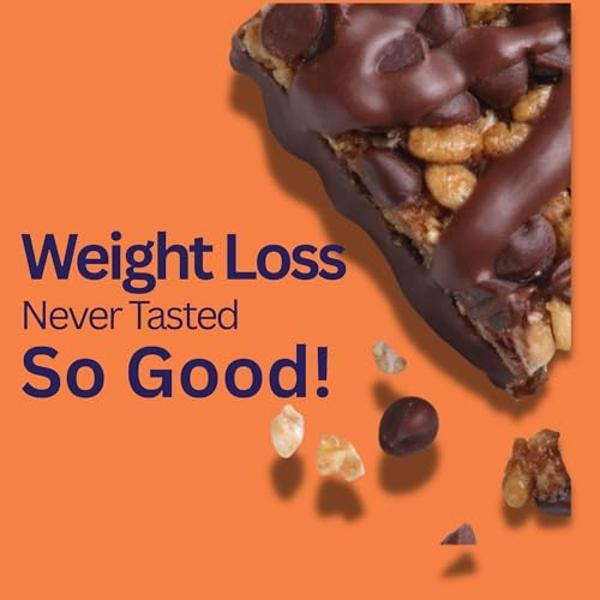 HMR Chocolate Peanut Butter Protein Bar | Nutritious Snack to Support Weight Maintenance | Low Calorie Dessert | 10g of Protein | 24 Count