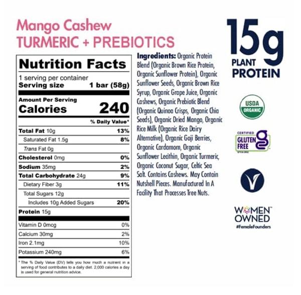 The GFB Peanut Butter Protein Bars - Gluten Free, Plant Based, Non GMO, Sustainably Made – Ridiculously Tasty, Healthy, Vegan, Nutrition Snack Protein Bars, 2.05 oz (12 Count)