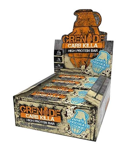 Grenade Carb Killa High Protein and Low Sugar Candy Bar, 12 Count (Pack of 1)