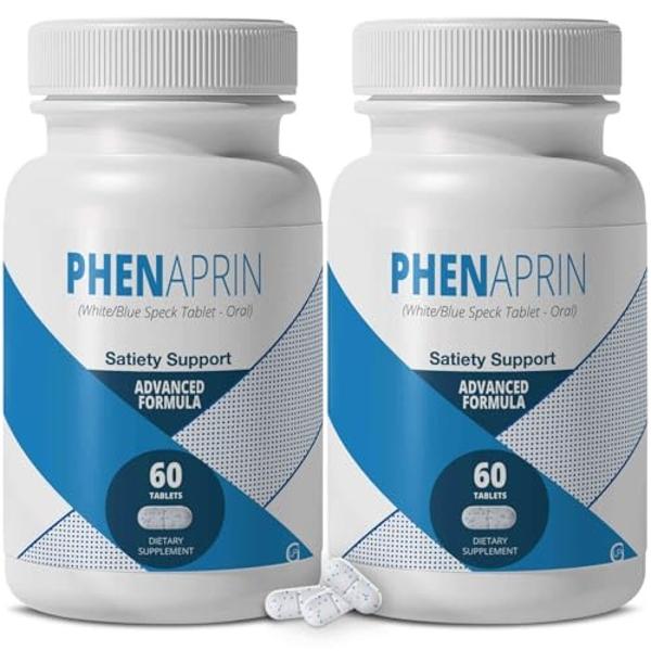 PhenAprin Diet Pills (Pack of 2) – 2x Potent Thermogenic Fat Burner and Metabolism Support - Appetite Suppressant Mood & Brain Function and Weight Loss Management Boost for Men and