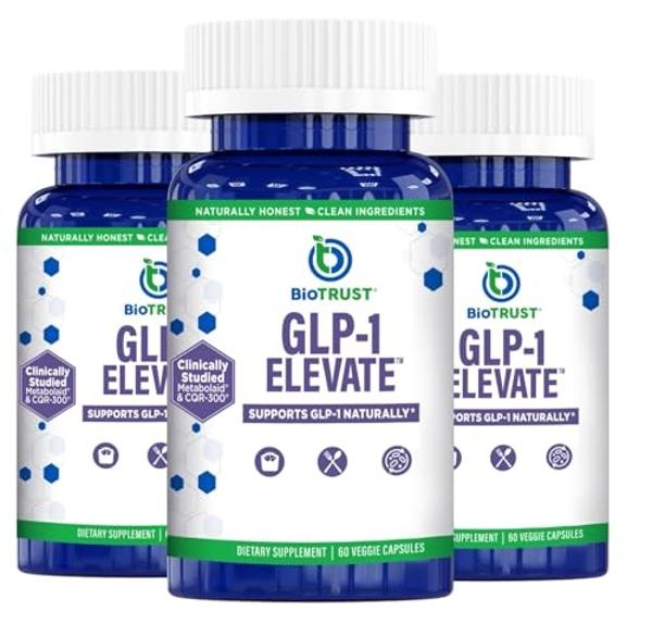 GLP1 Elevate™ - GLP-1 Booster Supplement | Curb Cravings & Support Metabolic Health | Increase Natural Production with Clinically Studied Ingredients | 90 Servings
