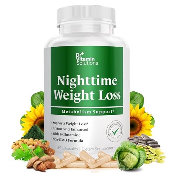 DR. Vitamin Nighttime Fat Burner Supplements - Appetite Suppressants for Weight Loss - Night-Time Fat Burner for Women and Men Supporting Sleep & Relaxation - Metabolism Booster We