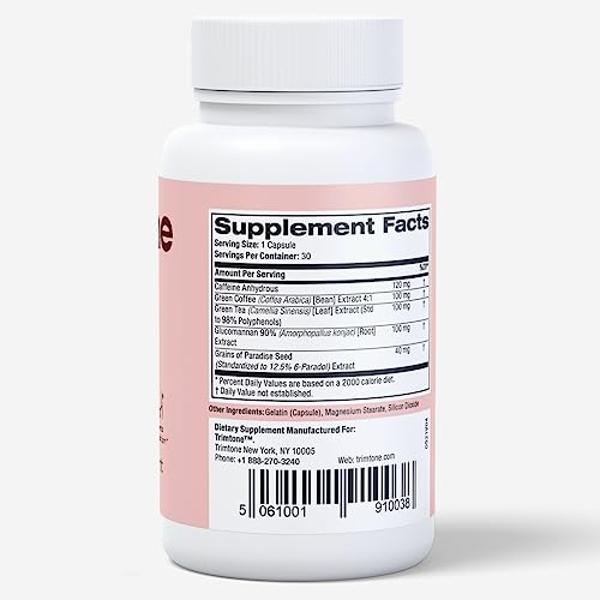 TRIMTONE Weight Loss Pills Women Mood Boosting Formula, Appetite Suppressant & Detox Cleanse Fat Burners for Women, Diet Pills That Work Fast for Women, Optimal for Belly Fat - 30 