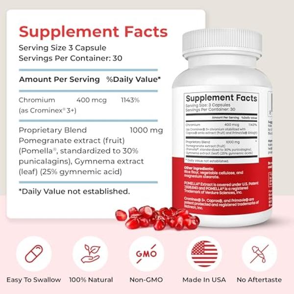 Rejuveen Provitalean Probiotics for Women & Natural GLP1 Booster | Sugar Support Supplement for Resistant Waistlines | with Chromium Picolinate to Support Metabolism & Mute Craving