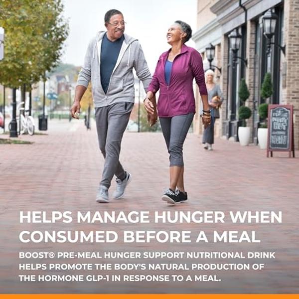 BOOST Pre-Meal Hunger Support Nutritional Drink, Promotes Natural GLP-1 Response to a Meal, 10g Whey Protein, 45 Calorie, Ready-to-Drink & Fat-Free, Light Tasting Mocha Flavor, 4.2