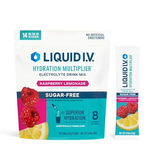 Liquid I.V.® Hydration Multiplier Sugar Free – Raspberry Lemonade ...