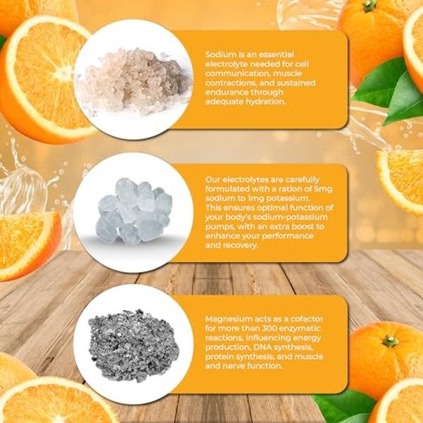 Santa Cruz Paleo Electrolyte Powder Orange with Himalayan & Sea Salt, Magnesium, Potassium, Sugar-Free, 30 Servings