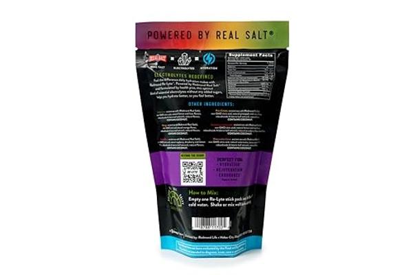 REDMOND Re-Lyte Hydration Electrolyte Powder Mix, Variety Pack, 30 Stick Packs
