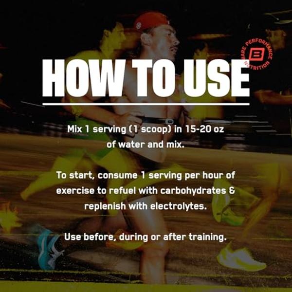 BARE PERFORMANCE NUTRITION, BPN G.1.M Go One More Sport, Endurance Training Fuel, Superior Carbohydrate & Electrolytes Powder Formula, Reduce Fatigue, Salted Watermelon, 25 Serving