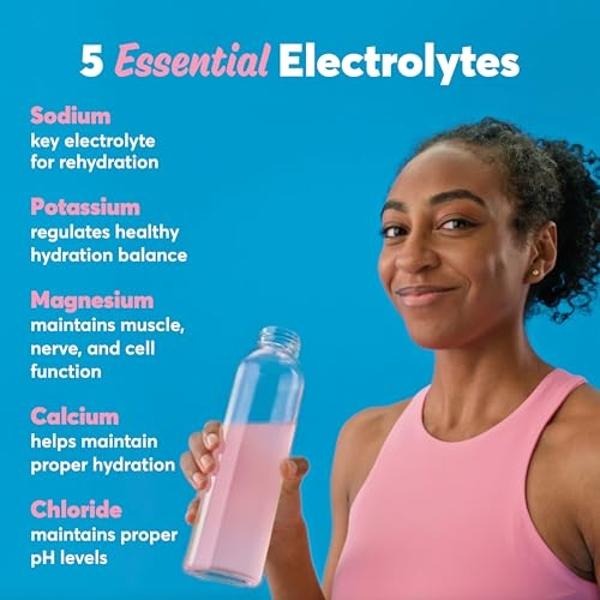 Nuun Daily Electrolyte Tablets with Magnesium, Calcium, Potassium, Chloride & Sodium, Gluten Free, Sugar Free, & Vegan, Mixed Citrus Flavor, 4 Pack (40 Servings Total)