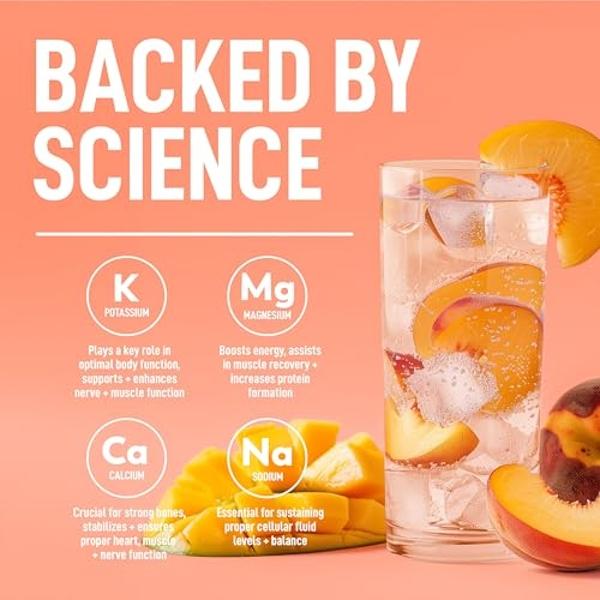 Keppi Keto Hydration Electrolytes - Peach Mango - Electrolyte Powder No Sugar - Sips Like Sunshine - Keto Electrolytes Powder - Electrolytes Powder Sugar Free - Electrolytes Powder
