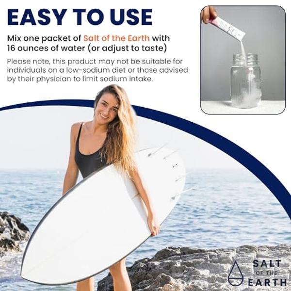 Salt of the Earth Premium Zero-Sugar Electrolyte - Made with Pink Himalayan Salt - Hydration Powder Packets | Premium Ingredients | Keto & Paleo Friendly | 30 Sticks, Pink Lemonade