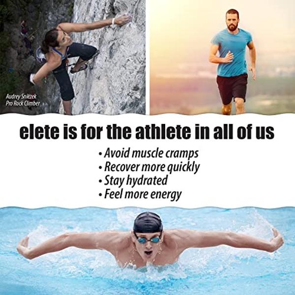 elete – Electrolyte Add-In – 1 Pocket Bottle – 4 Essential Electrolytes Concentrate – All Natural – Transforms Any Drink into a Sports Drink – 24.6mL