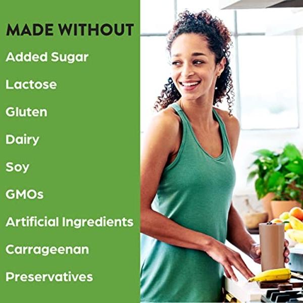 Orgain Organic Vegan Protein Powder, Creamy Chocolate Fudge - 21g Plant Protein, 6g Prebiotic Fiber, Low Carb, No Lactose Ingredients, No Added Sugar, Non-GMO, For Shakes & Smoothi