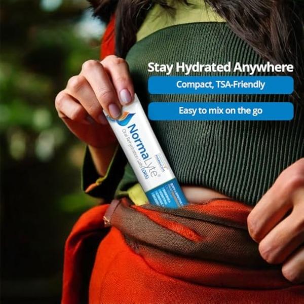 NormaLyte Oral Rehydration Salts-Helps Dietary Management of POTS Syndrome Symptoms- 1 Pouches -30 Sticks (Yields 500mL per Pack)-Apple| Energy Supplements, Potassium Supplement, D