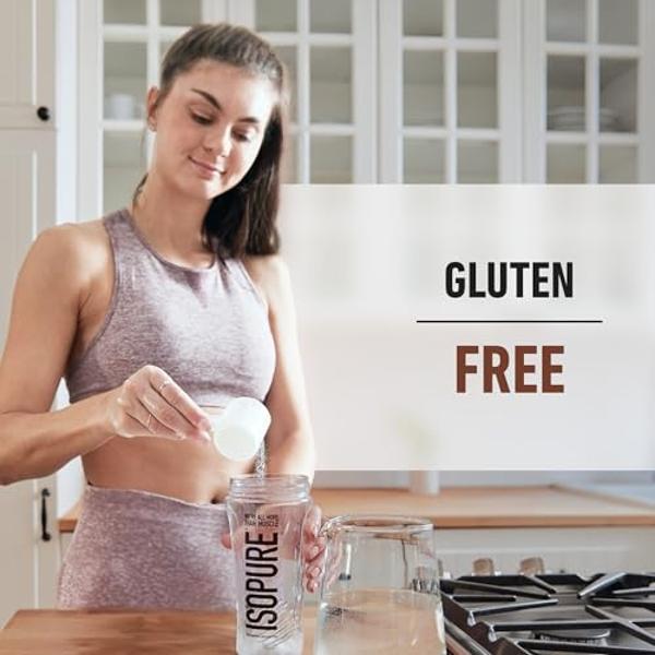 Isopure Low Carb 100% Pure Whey Isolate Protein Powder, Lactose Free, Gluten Free, With Vitamins, Dutch Chocolate, 25g Protein Per Serving, 1 Lb, 14 Servings (Packaging May Vary)