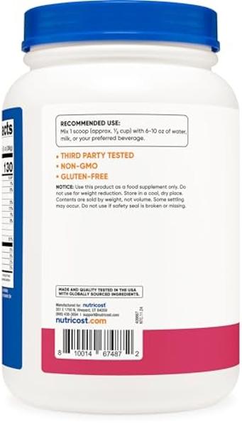 Transparent Labs Grass-Fed Whey Protein Isolate - Naturally Flavored, Gluten Free Whey Protein Powder with 28g of Protein per Serving & 9 Amino Acids - 30 Servings, Oatmeal Chocola