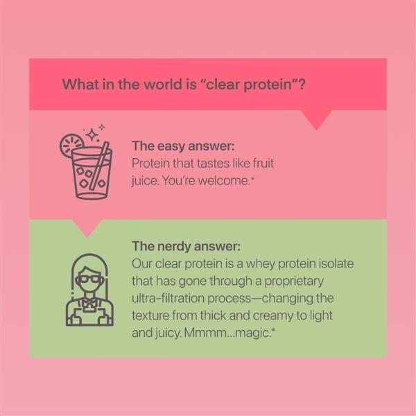 Oath Nutrition - Clear Whey Protein - 18 Servings - Watermelon Fresca