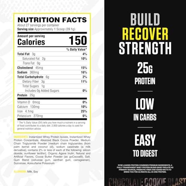 GHOST Whey Protein Powder, Milk Chocolate - 2LB Tub, 25G of Protein - Flavored Isolate, Concentrate & Hydrolyzed Whey Protein Blend - Post Workout Shakes - Soy & Gluten Free
