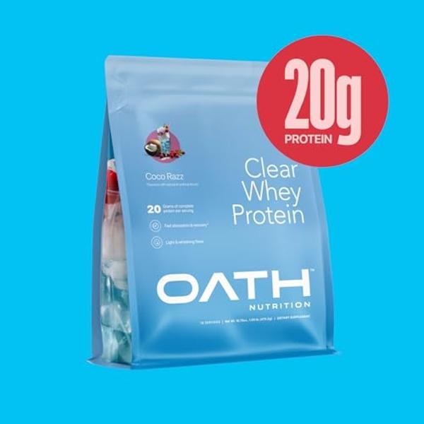 Oath Nutrition - Clear Whey Protein - 18 Servings - Coco Razz