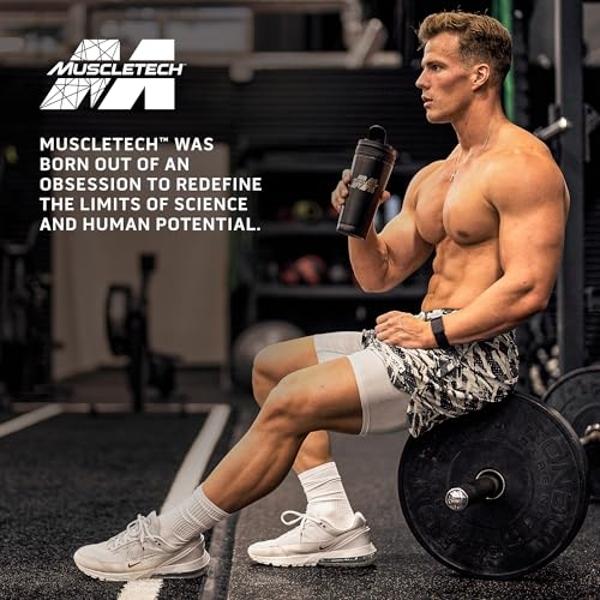 Muscletech Whey Protein Powder (Strawberry, 4 Pound) - Nitro-Tech Muscle Building Formula with Whey Protein Isolate & Peptides - 30g of Protein, 3g of Creatine & 6.6g of BCAA