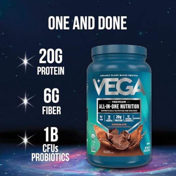 Vega Essentials Plant Based Protein Powder, Vanilla - Vegan, Superfood, Vitamins, Antioxidants, Keto, Low Carb, Dairy Free, Gluten Free, Pea Protein for Women & Men, 2.3 lbs (Packa
