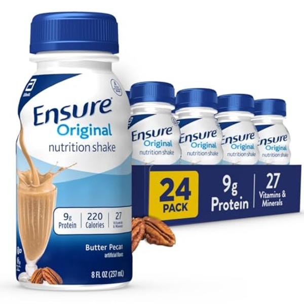 Ensure Original Butter Pecan Nutrition Shake | Meal Replacement Shake | 24 Pack