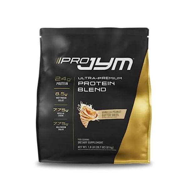 JYM Supplement Science Pro JYM Vanilla Peanut Butter Protein Powder - Whey Protein Isolates, Casein, & Milk Protein, Lean Muscle Building for Men & Women, 22 Servings