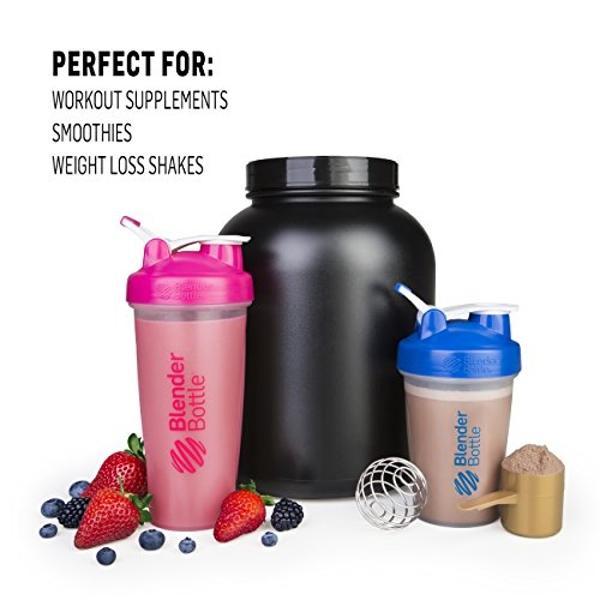 HELIMIX 1.5 Vortex Blender Shaker Bottle Holds Upto 20oz | No Blending Ball or Whisk | USA Made | Portable Pre Workout Whey Protein Drink Shaker Cup | Mixes Cocktails Smoothies Sha