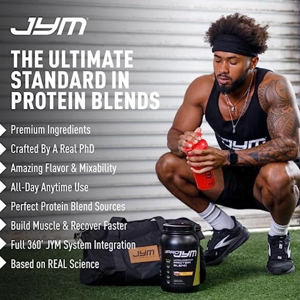 JYM Supplement Science Pro JYM Rocky Road Protein Powder - Whey Protein Isolates, Casein, & Milk Protein, Lean Muscle Building for Men & Women, 22 Servings