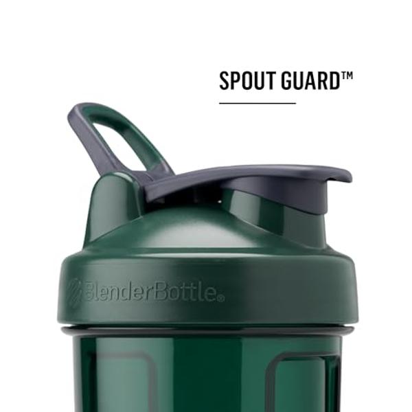 BlenderBottle Shaker Bottle Pro Series Perfect for Protein Shakes and Pre Workout, 24-Ounce, Full-Color Grey