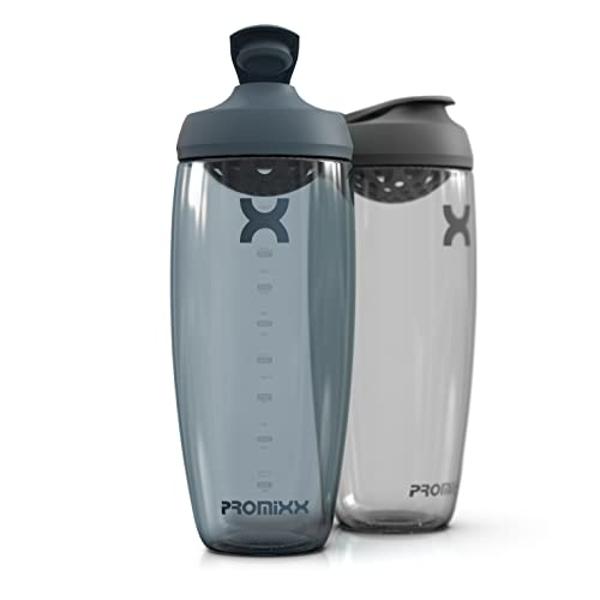 Promixx PURSUIT Protein Shaker Bottle – Premium Sports Shaker Bottles for Protein Mixes and Supplement Shakes – Easy Clean, Durable Protein Shaker Cup, Ceramic White