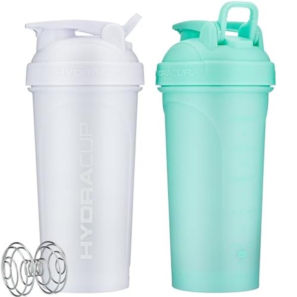 FANS-ONE Electric Protein Shaker Bottle, 24oz Lockable Electric Blender Cup, Tritan USB Rechargeable Protein Shake Mixer, Blender Shaker Cups for Protein Shakes, Pink